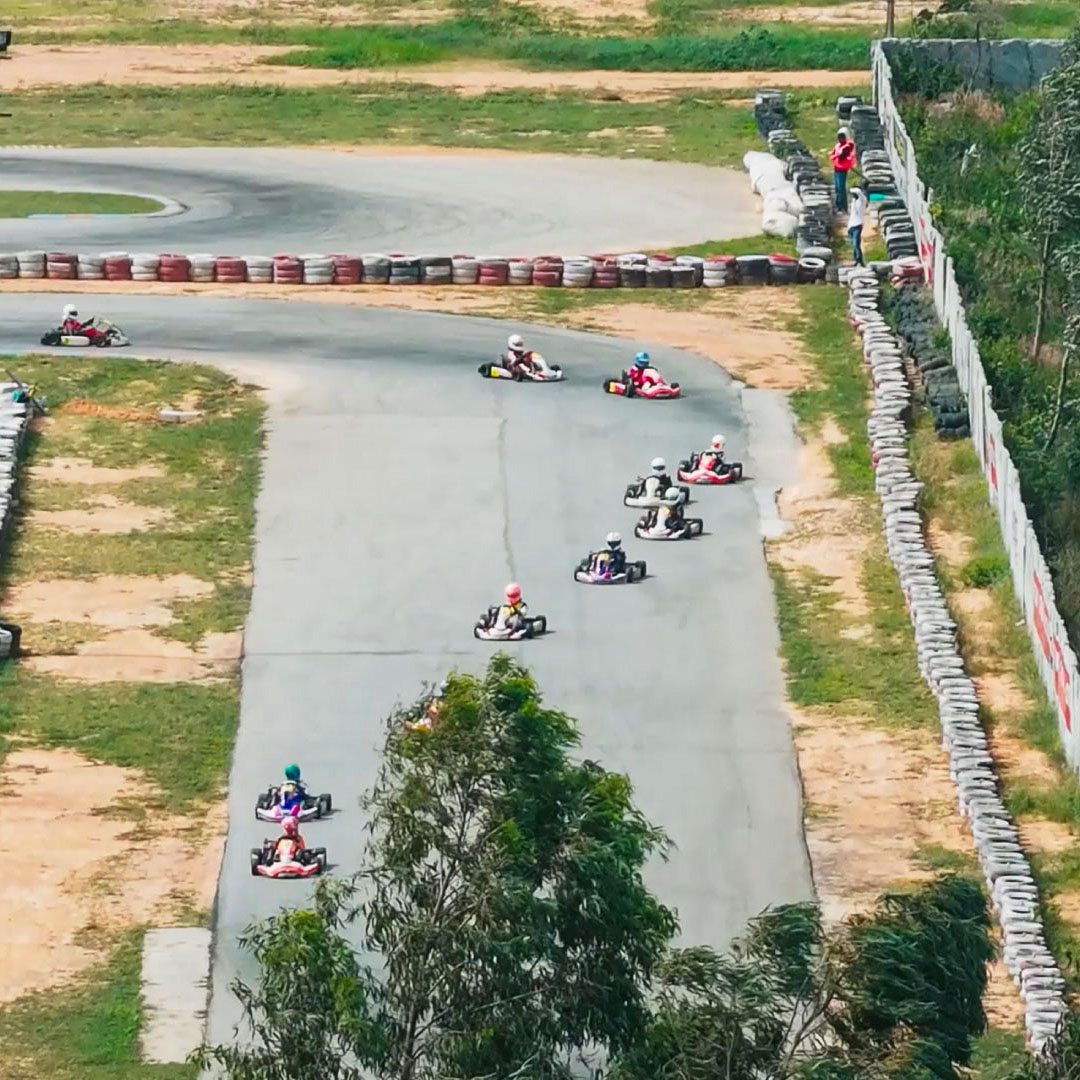 1.2 Km Professional Race Track - the longest of its kind in Bangalore.